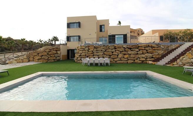 Facade and pool