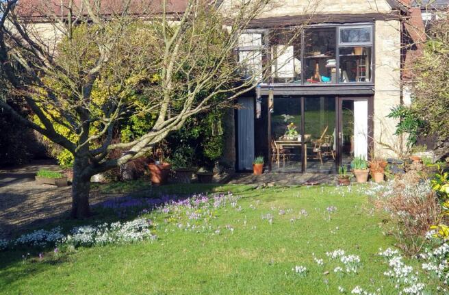 Carters Barn garden with crocus.jpg