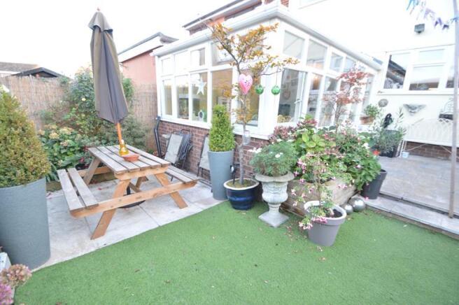 Rear of property
