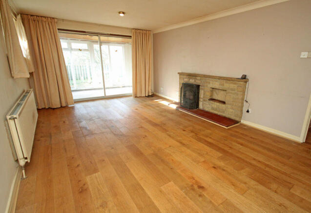 Sitting room with wood burning stove