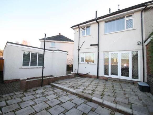 Rear of property