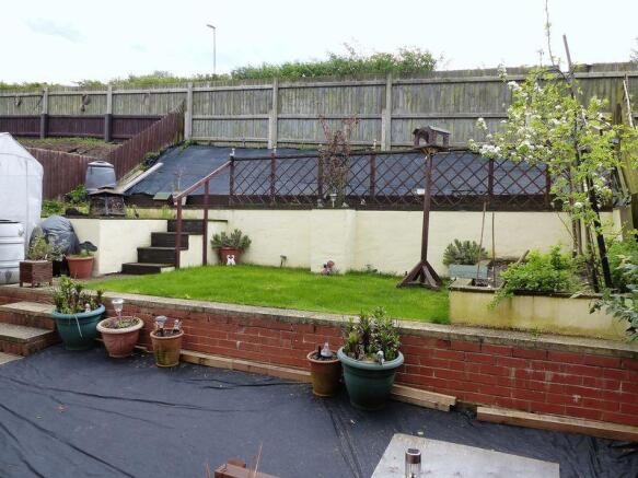 Rear garden an...