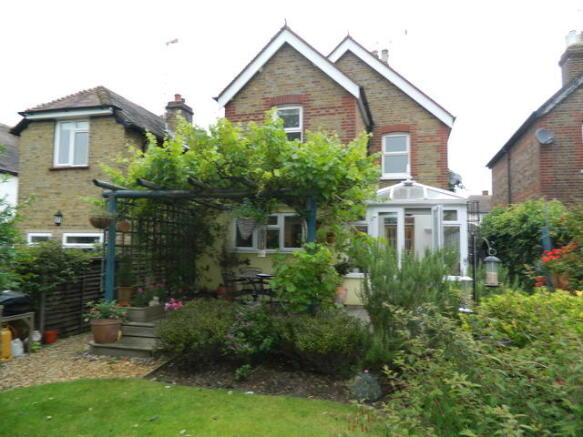 view of house from rear garden