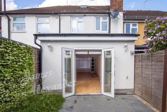 Rear of property