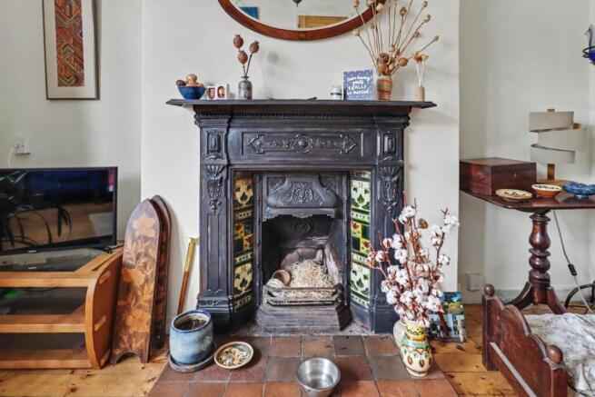 Fireplace in living room