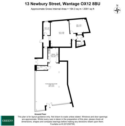 Floor plan - 13 Newbury St.