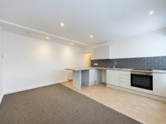 living room and kitchen