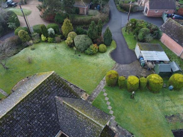 Aerial View Side Garden