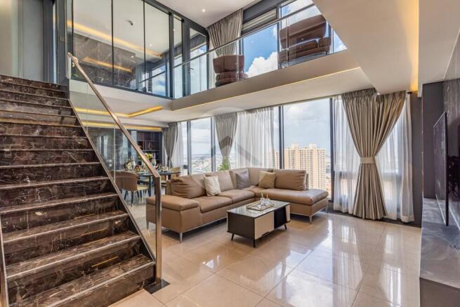 30th Floor Duplex  3 Bedroom For Sale - The Penthouse, Tonle Bassac, Phnom Penh