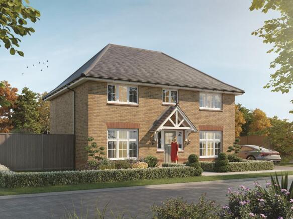 External CGI brick of the Harrogate, 4 bedroom house