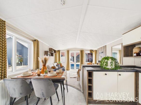 Open Plan Living Area with Patio Doors in the Pemb