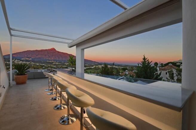 Upstairs terrace bar