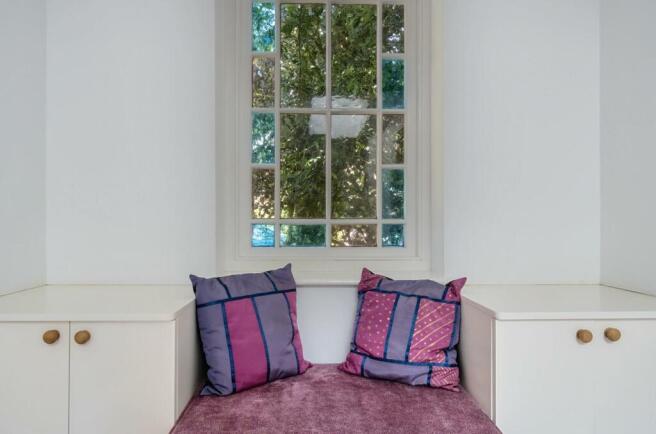 Picture window on landing