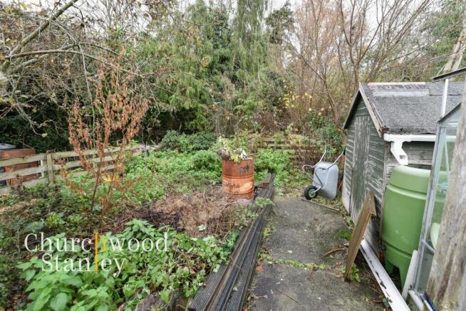 Allotment, shed, greenhouse