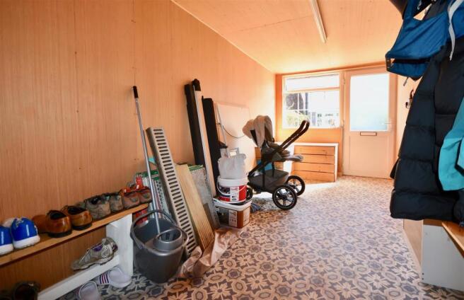 Wood Lined Garage