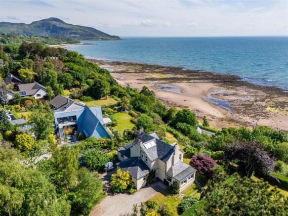 Ardshiel ariel view to Holy Isle