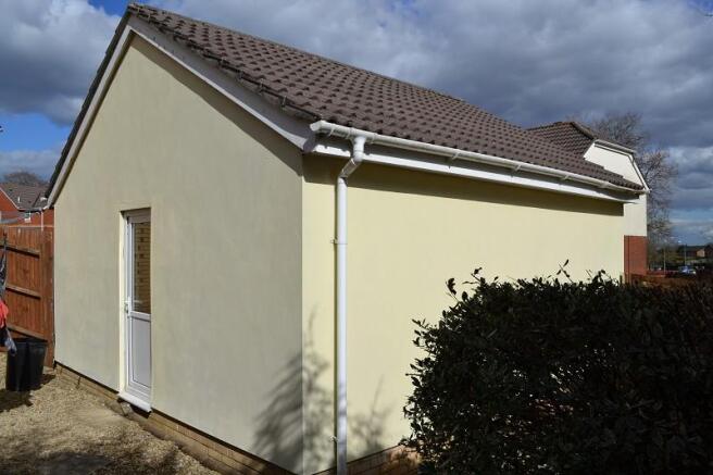 Detached double garage