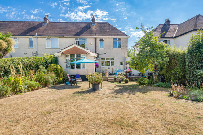 rear of property