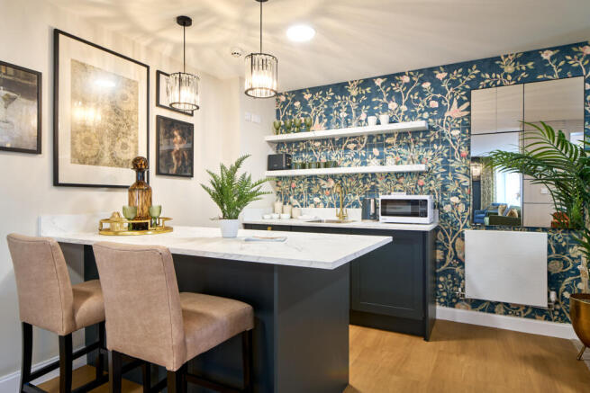 Show home kitchen and dining room