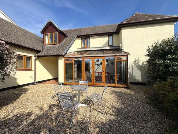 Rear of property