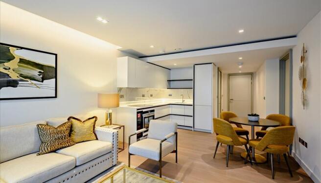 Typical open-plan living area 