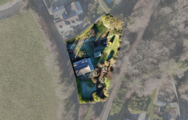 Aerial view of plot