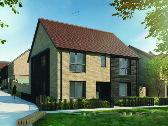 Exterior CGI of the Hepworth A 4 bedroom detached home at The Lakes