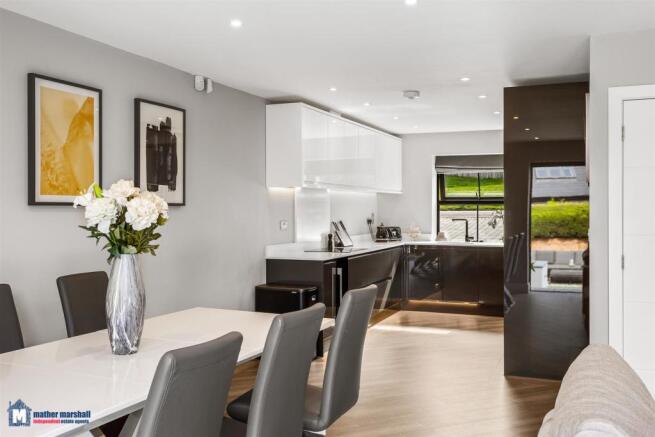 Dining Area Into Kitchen