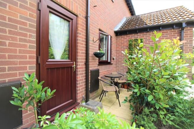 Rear patio area