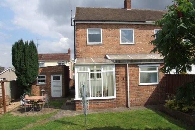 Rear of property