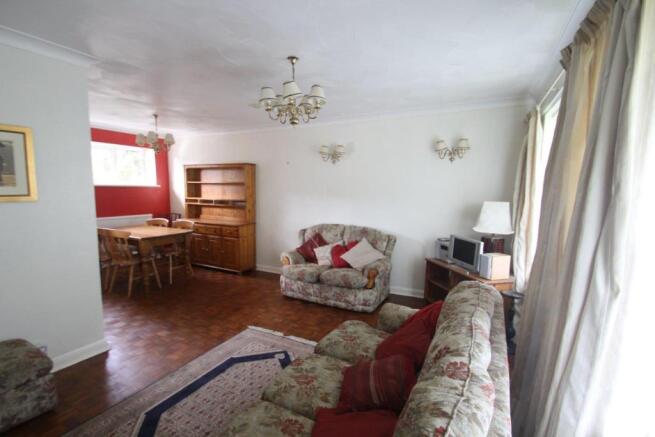 L shaped living room