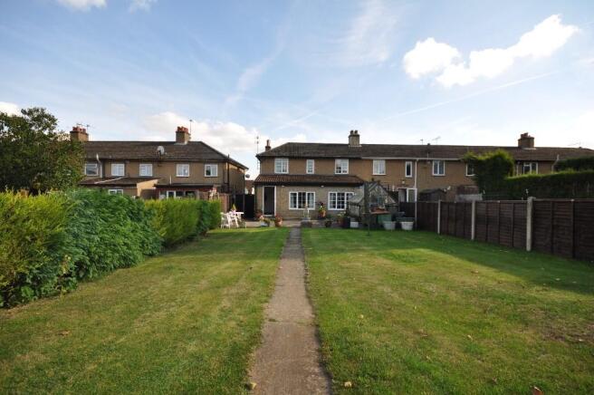 view back to house