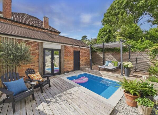 Rear Decked Seating Area/Swimming Pool