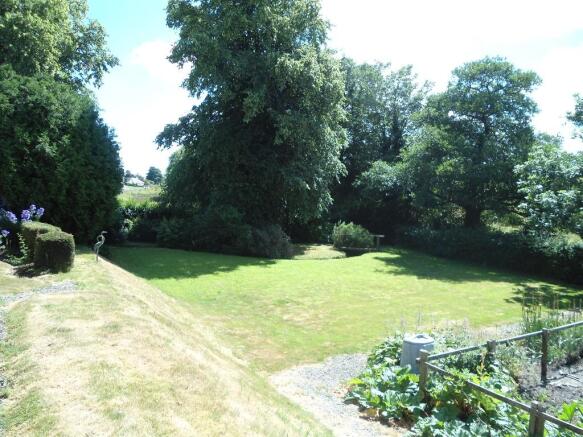 Garden with burn