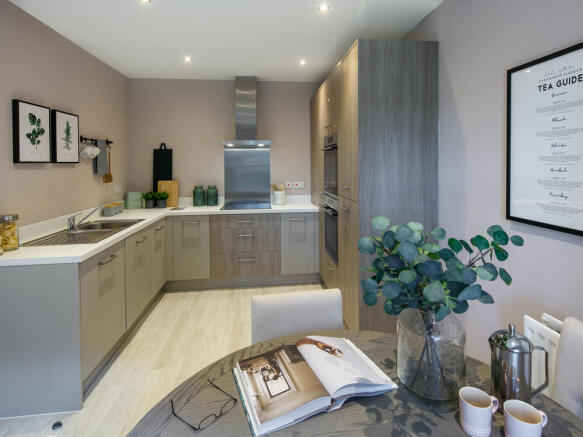 The Wilmington 4 bedroom home kitchen dining area at The Mill