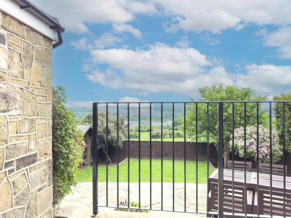 View from the French doors