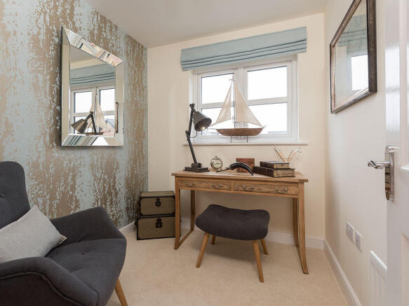 A study room or alternatively used as fourth bedroom