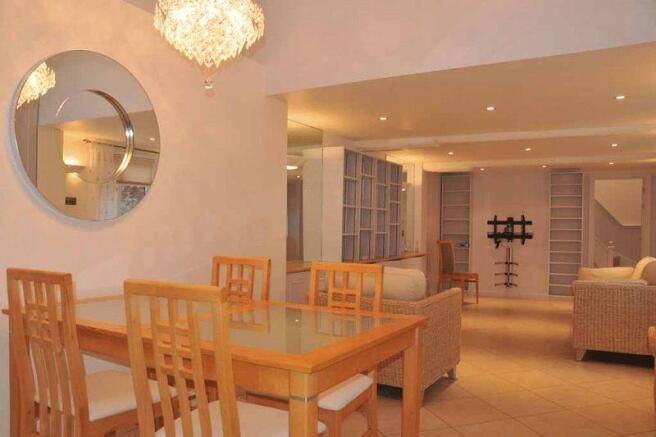 Dining area through