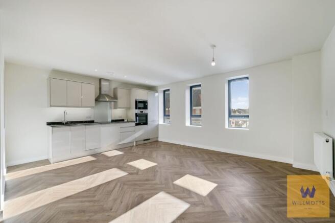 Open plan kitchen/lounge