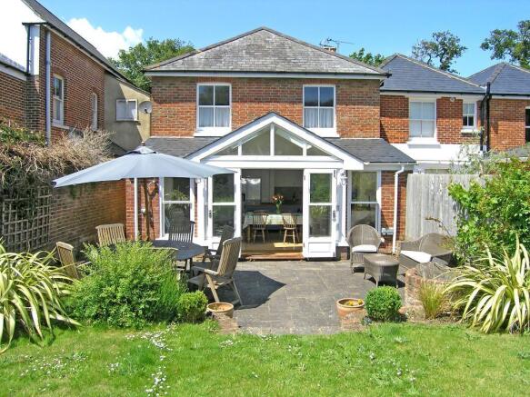 Rear with patio