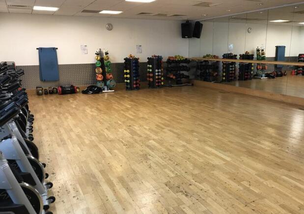 Fitness studio in the Nuffield health...