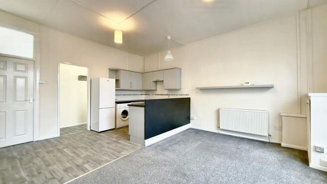 Open plan kitchen/living room