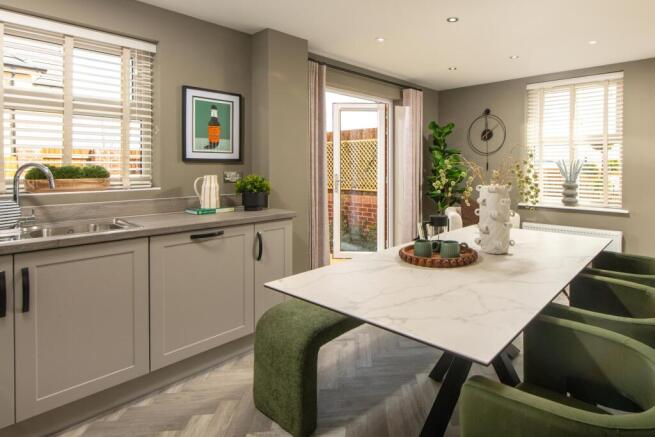 Kensington Gate Hadley Show Home kitchen-diner