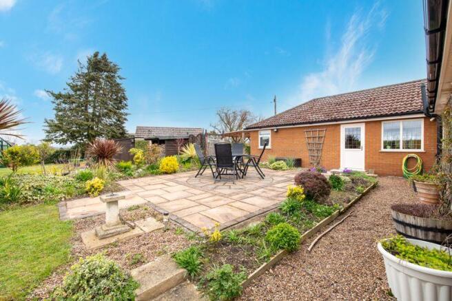Rear garden patio