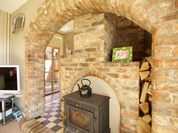 Fireplace with Hidden Door!