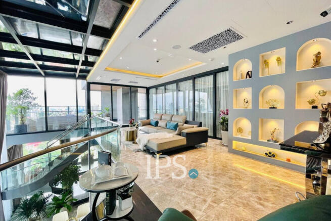 25th Floor Duplex 3 Bedroom Condo For Sale - The Penthouse Residence, Tonle Bassac, Phnom Penh