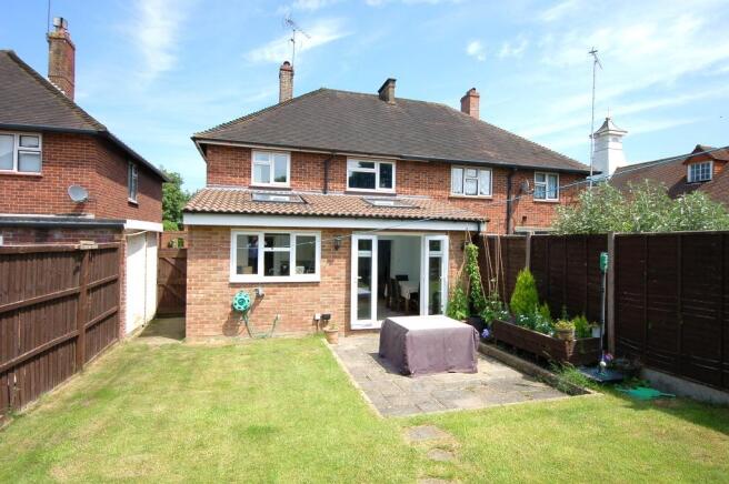 Rear of property