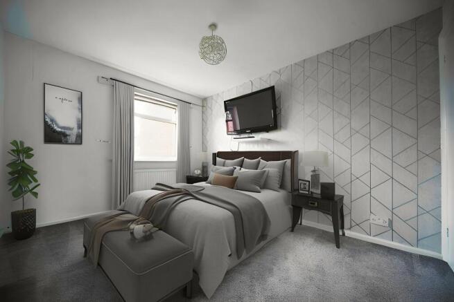 Master Bedroom ( Virtually staged)