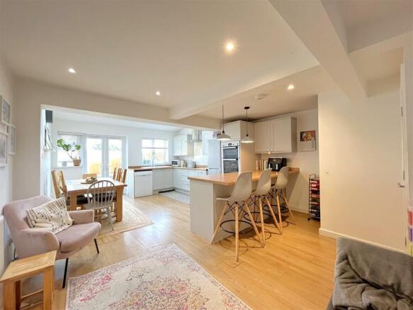 EXTENDED OPEN PLAN KITCHEN/LIVING/DINING ROOM