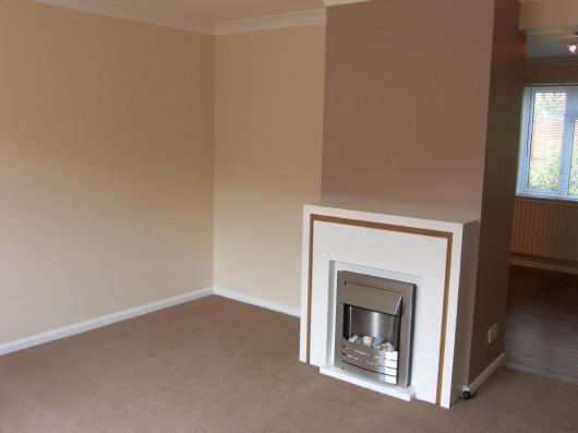 Fireplace in lounge